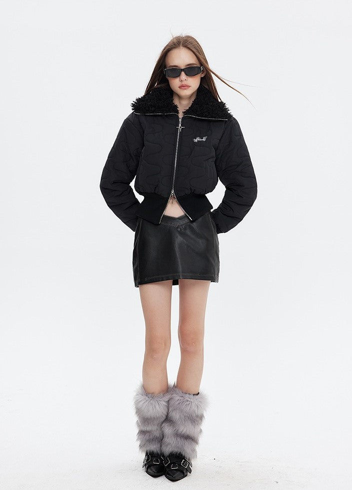 Lori Double Zipper Cotton Coat