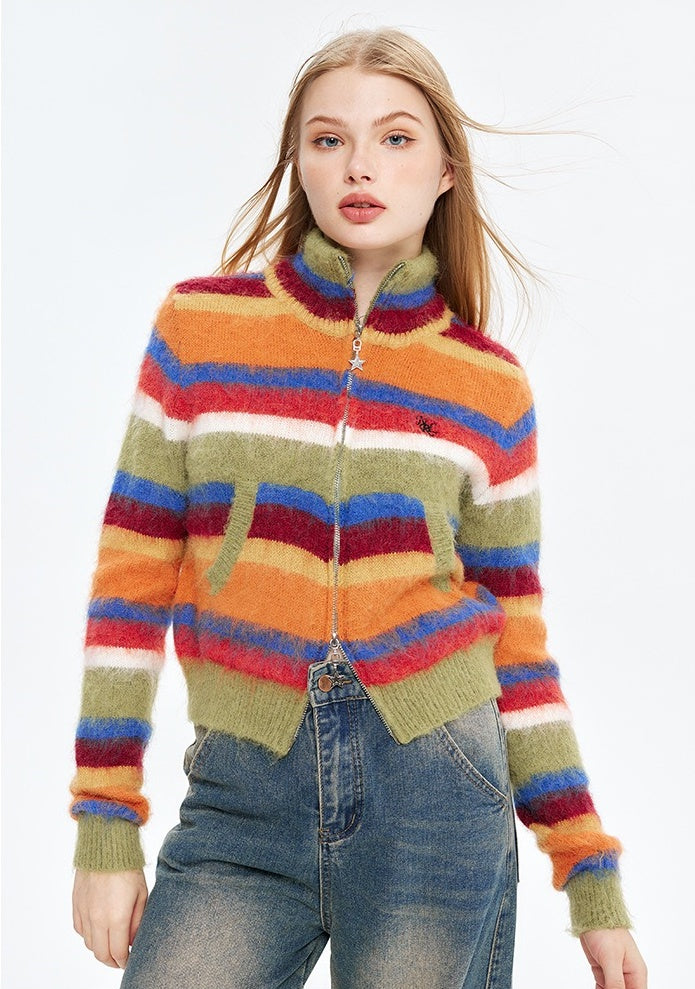 Gracie Colorful Striped Sweater