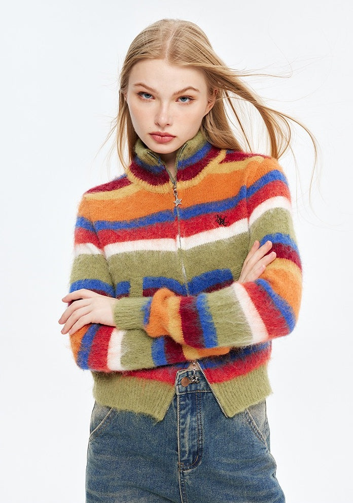 Gracie Colorful Striped Sweater